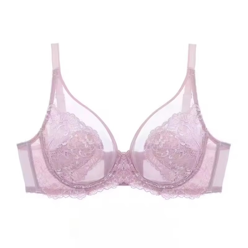 Ultra-thin Small-padded Sexy Gathering Underwire Bra