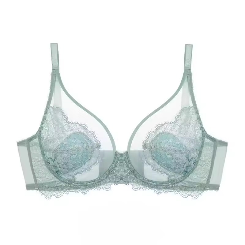 Ultra-thin Small-padded Sexy Gathering Underwire Bra